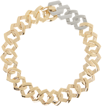 Shop Max Mara Gold & Silver Oliver Necklace In 1 Gold