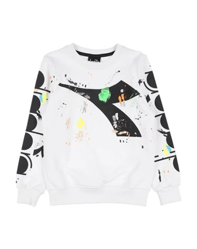 Shop Diadora Toddler Boy Sweatshirt White Size 6 Cotton