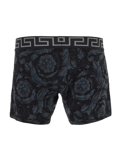 Shop Versace Trunk Short In Black