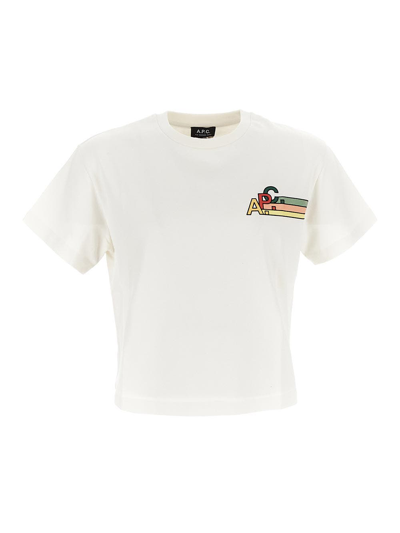 Shop Apc Boxy Fit T-shirt In White