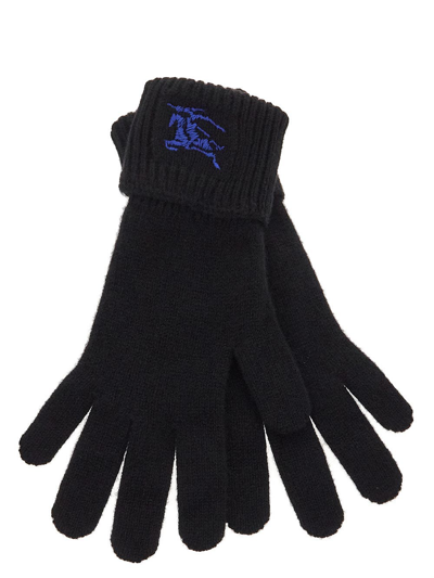 Shop Burberry Black Gloves
