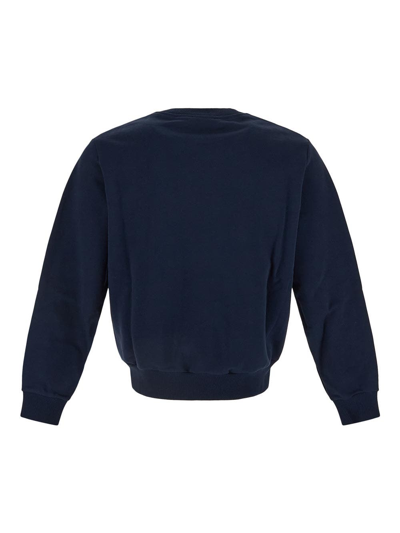 Shop Apc Cotton Sweatshirt In Blue