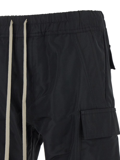 Shop Rick Owens Mastodon Megacargo Trouser In Black