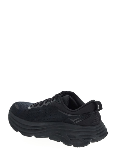 Shop Hoka Bondi 8 Running Shoes In Black