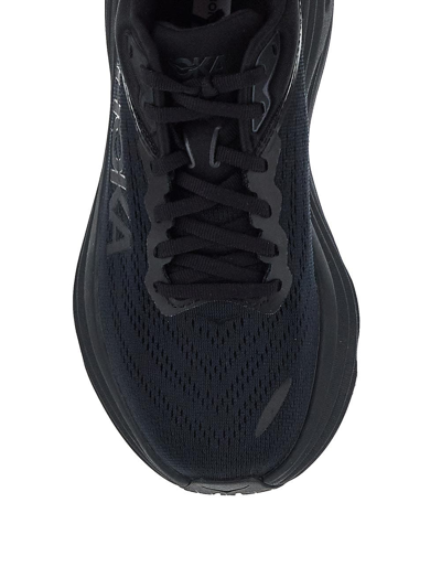 Shop Hoka Bondi 8 Running Shoes In Black