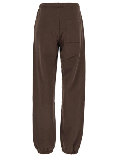 Shop Sporty And Rich Cotton Sweatpants In Brown