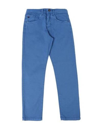Shop Peuterey Toddler Boy Pants Pastel Blue Size 7 Cotton, Elastane