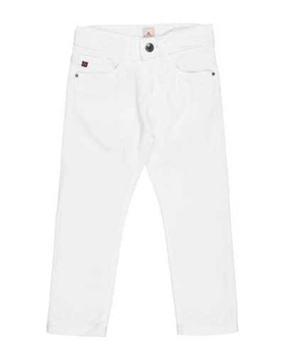 Shop Peuterey Toddler Boy Pants White Size 7 Cotton, Elastane