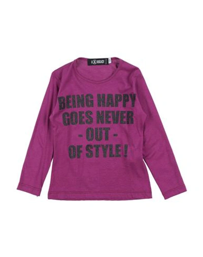 Shop Illogic ! Toddler Girl T-shirt Mauve Size 3 Cotton, Modal, Elastane In Purple
