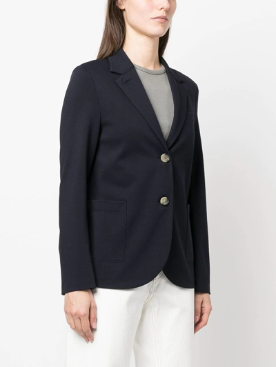 Shop Harris Wharf London Buttoned Blazer With Pockets In Negro