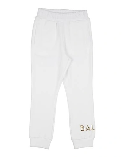 Shop Balmain Toddler Boy Pants White Size 6 Cotton