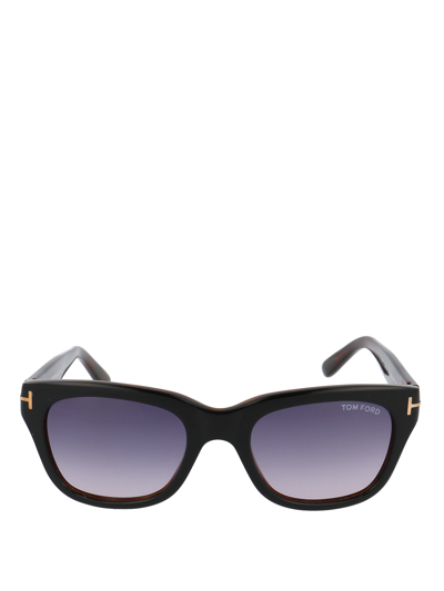 Tom Ford Snowdon Grey Gradient Square Mens Sunglasses Ft0237 05b 52 In Negro
