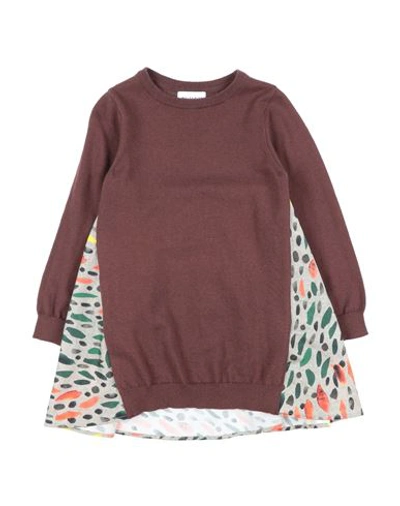 Shop Wolf & Rita Toddler Girl Sweater Brown Size 4 Cotton, Merino Wool