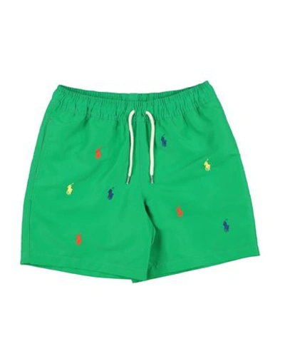 Shop Polo Ralph Lauren Traveler Swim Trunk Toddler Boy Swim Trunks Green Size 5 Recycled Polyester