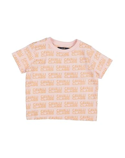 Shop Cavalli Class Toddler Boy T-shirt Light Pink Size 6 Cotton, Elastane