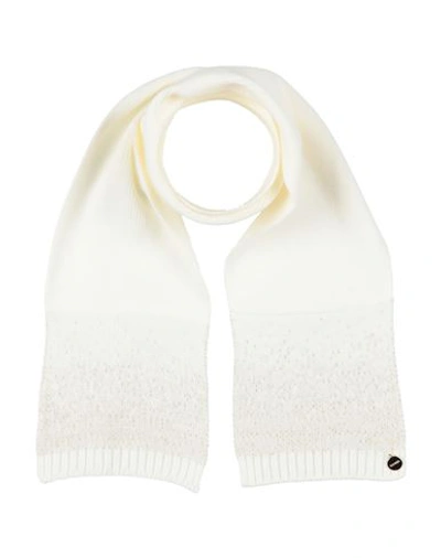Shop Fracomina Mini Newborn Girl Scarf Ivory Size - Wool, Acrylic In White