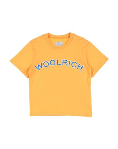 Shop Woolrich Toddler Boy T-shirt Ocher Size 4 Cotton In Yellow