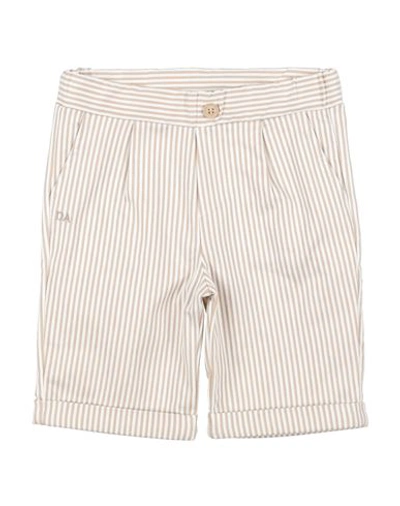 Shop Daniele Alessandrini Toddler Boy Shorts & Bermuda Shorts Beige Size 5 Polyester, Viscose, Elastane