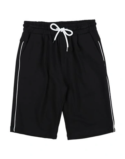 Shop Bikkembergs Toddler Boy Shorts & Bermuda Shorts Black Size 5 Cotton, Elastic Fibres