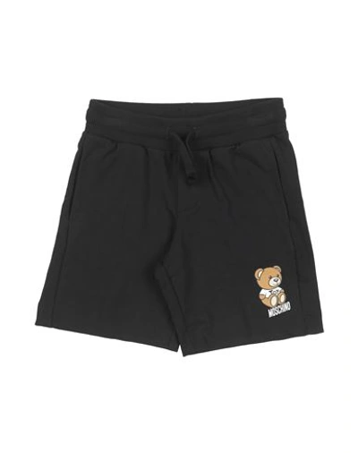 Shop Moschino Kid Toddler Boy Shorts & Bermuda Shorts Black Size 6 Cotton, Elastane
