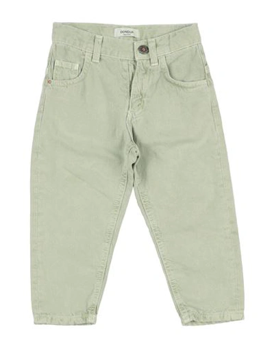 Shop Dondup Toddler Boy Pants Sage Green Size 4 Cotton, Linen