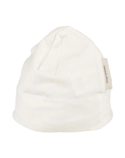 Shop Tinycottons Newborn Hat Ivory Size 0 Organic Cotton, Elastane In White