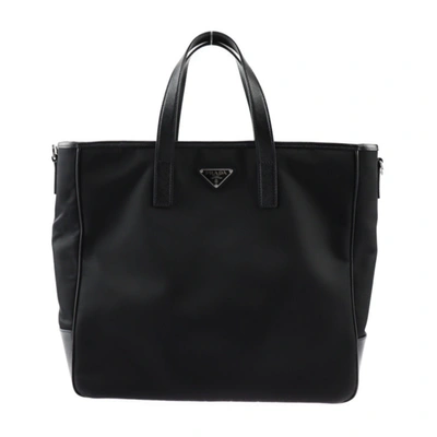 Shop Prada Re-nylon Synthetic Tote Bag () In Black