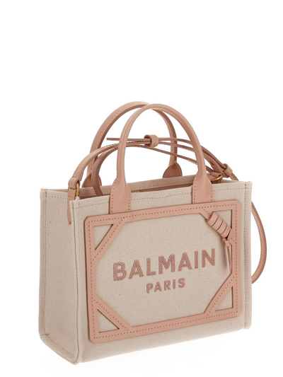 Shop Balmain B-army Bag In White