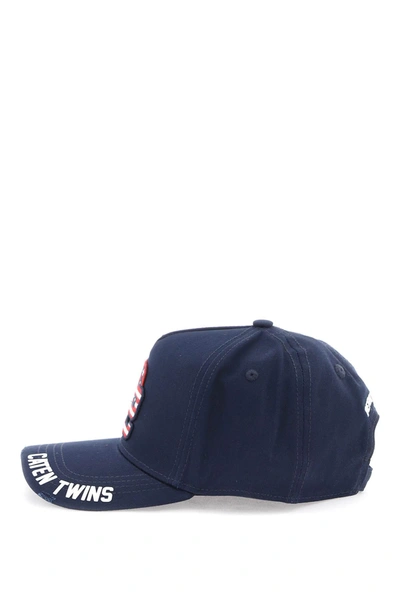 Shop Dsquared2 Baseball Cap With Embroidered Patch