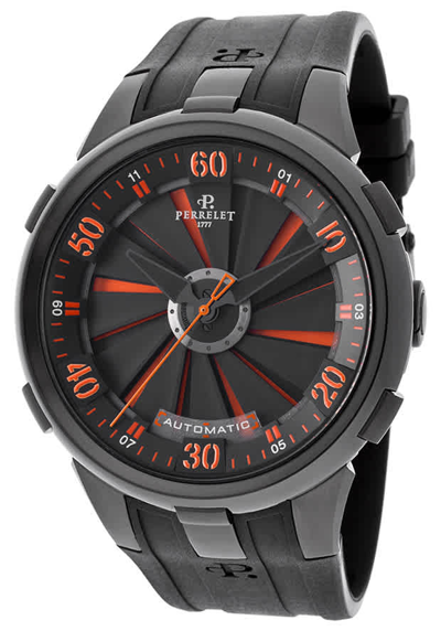 Shop Perrelet Turbine Xl-50mm Watch A1051/2 In Black