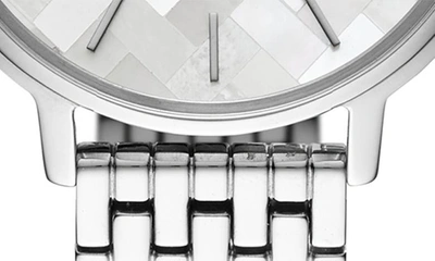 Shop Emporio Armani Bracelet Watch, 32mm In Silver