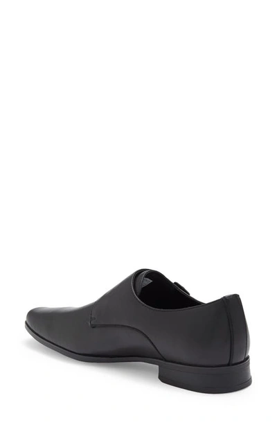 Shop Calvin Klein Brinta Double Monk Strap Shoe In Black