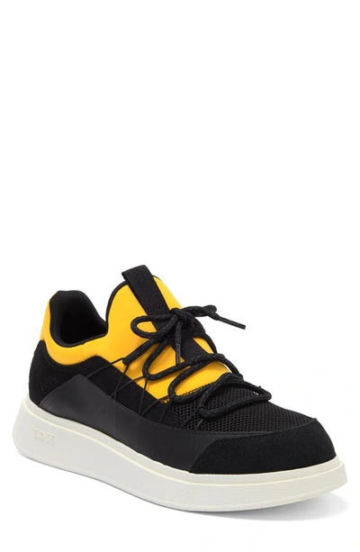 Shop Hugo Boss Boss Bulton Running Shoe In Open Yellow