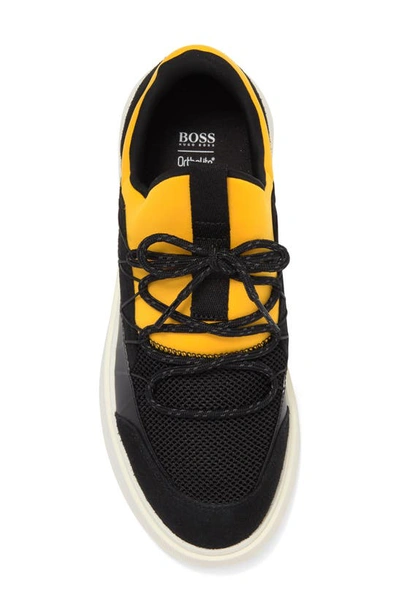 Shop Hugo Boss Boss Bulton Running Shoe In Open Yellow