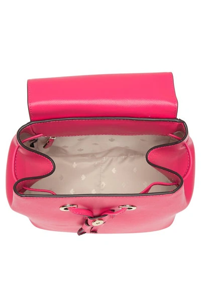Shop Kate Spade Lizzie Medium Flap Backpack In Bikini Pink