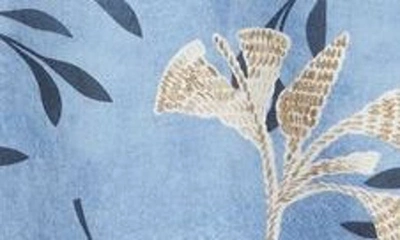 Rodd & Gunn Allen Bell Floral Short Sleeve Button-up Shirt In Denim