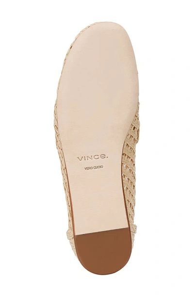 Shop Vince Davis Raffia Loafer In Natural