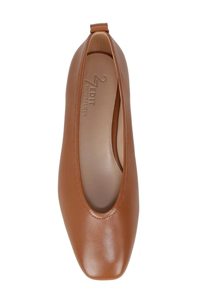 Shop 27 Edit Naturalizer Carla Skimmer Flat In English Tea Leather