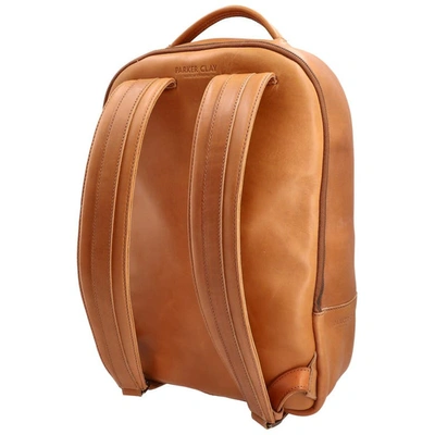 Shop Parker Clay Brown La28 Atlas Leather Backpack