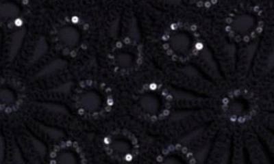 Shop Maje Rozimette Sequin & Lace Minidress In Black