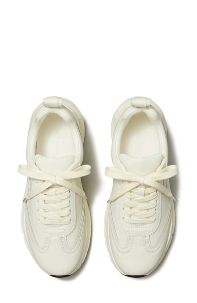 Shop Tory Burch Good Luck Sneaker In New Ivory/new Ivory/new Ivory