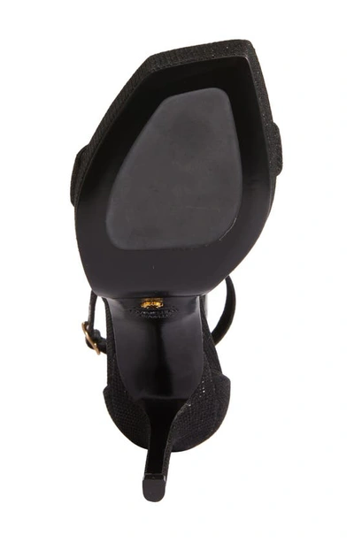 Shop Stuart Weitzman Nunaked Party Platform Ankle Strap Sandal In Black New Noir