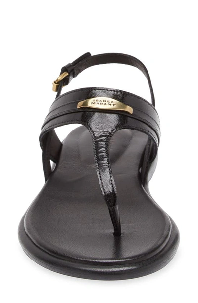 Shop Isabel Marant Nya Slingback Sandal In Black