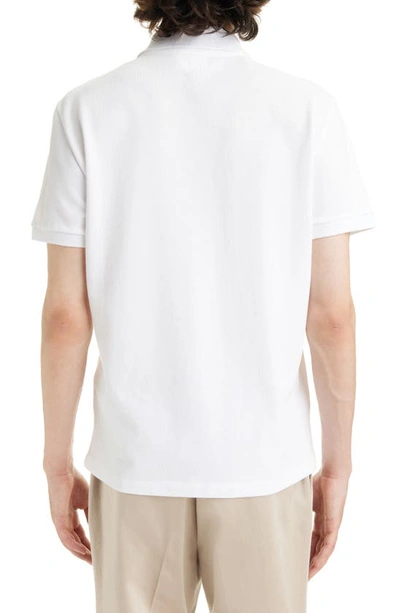 Ami Alexandre Mattiussi Organic Cotton Ami De Coeur Polo Shirt In White