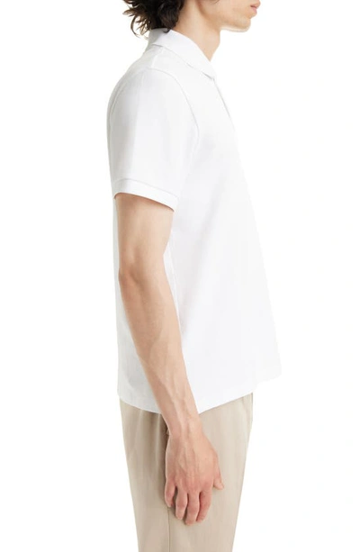 Ami Alexandre Mattiussi Organic Cotton Ami De Coeur Polo Shirt In White