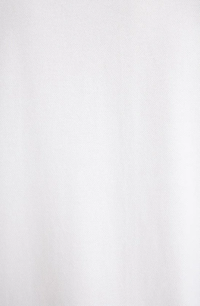 Shop Ami Alexandre Mattiussi Ami De Coeur Embroidered Organic Cotton Polo In Wool Gabardine White