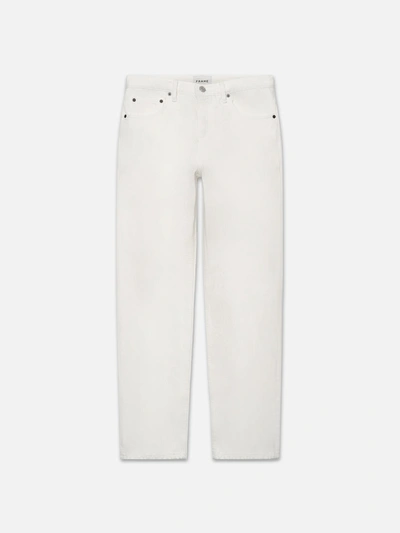Shop Frame The Straight Jeans Off White Denim