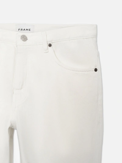 Shop Frame The Straight Jeans Off White Denim