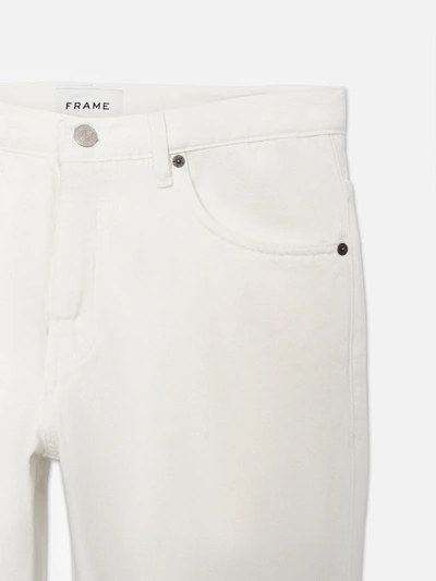 Frame The Straight Leg Jeans In Off White