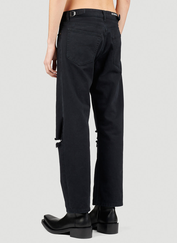 Balenciaga Black Buckle Jeans